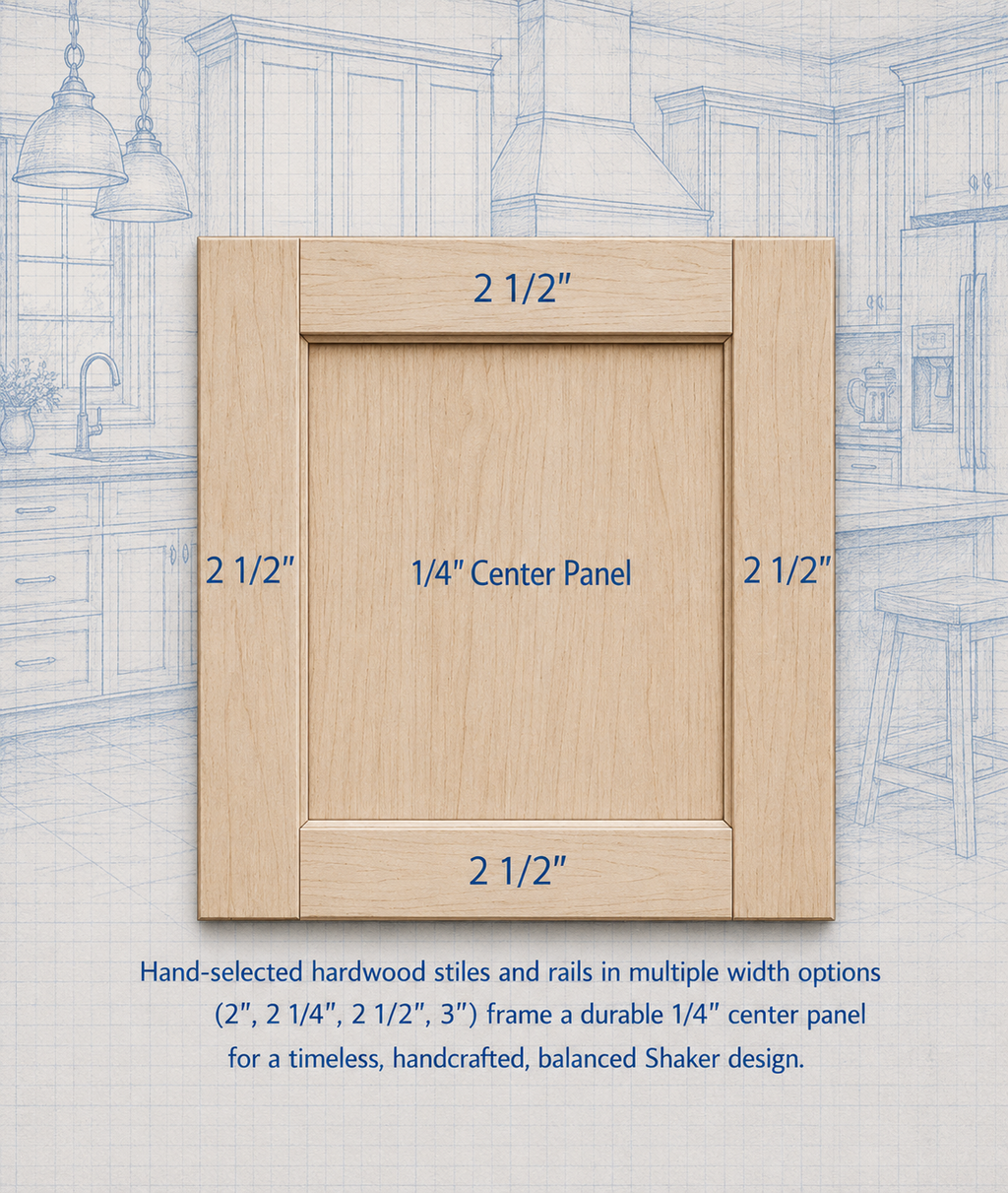 Replacement Cabinet Doors Poplar Shaker Style $12.00 sq. ft