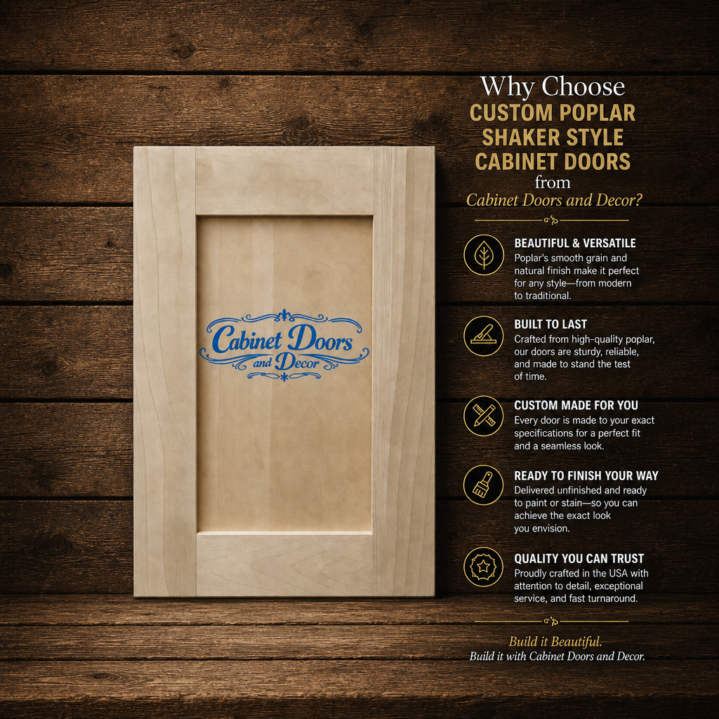 Custom Cabinet Doors Poplar Shaker