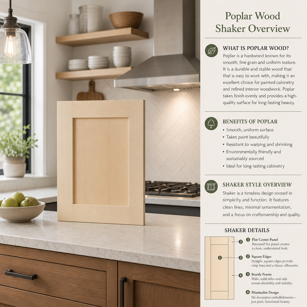 Replacement Cabinet Doors Poplar Shaker Style